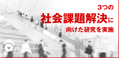 3つ(+1)の社会課題解決に向けた研究を実施