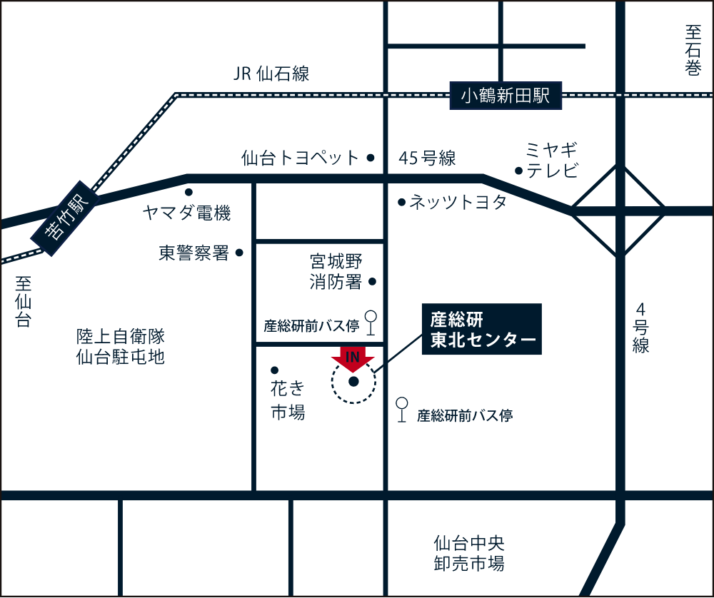 東北センター周辺地図