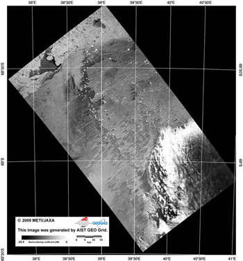 2009年12月22日受信の衛星画像